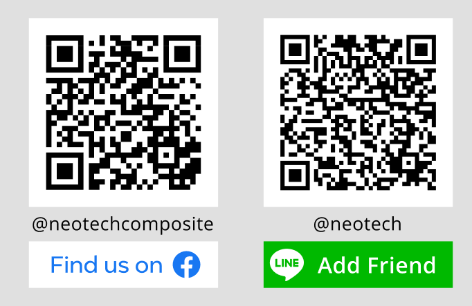 QR Code สำหรับ Facebook Neotech Composite และ LINE @neotech